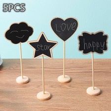 Supply Stand Tag Home Decor Wooden Blackboard Mini Chalkboard Seat Sign Board