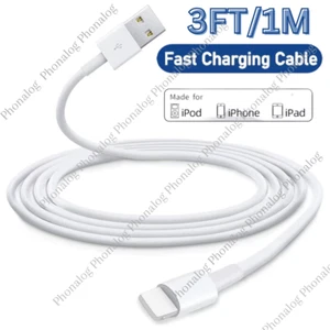 For Apple iPhone 6 7 8 X XR 11 12 13 14 Pro Max 3FT USB Lead Charger Cable Cord - Picture 1 of 9