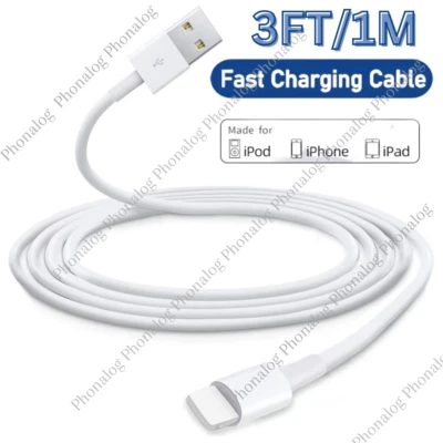 For Apple iPhone 6 7 8 X XR 11 12 13 14 Pro Max 3FT USB Lead Charger Cable Cord - Image 1 of 4