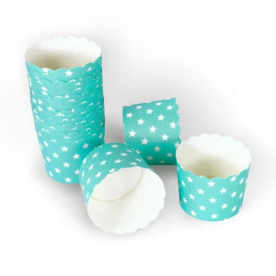 Muffin Backformen 50 Stück groß Papier Backformen Muffins Förmchen Kuchenformen - Bild 1 von 4