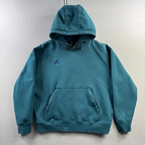 Nike ACG Felpa con Cappuccio Uomo Blu Medio Midnight Turchese Pullover Felpa NRG - Foto 1 di 17