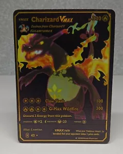 Tarjeta de pantalla negra Charizard Vmax G-Max Wildfire HP330 - Imagen 1 de 2