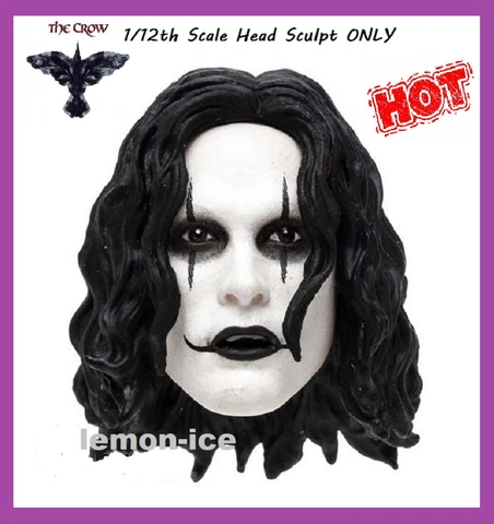 ⭐HOT⭐ 1/12 Scale Brandon Lee THE CROW Head Sculpt ONLY TBLeague, Hot Toys Figure Cover