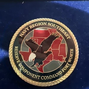 Moneda Desafío Fort Worth Componente Comando Reserva Suroeste Región Naval - Imagen 1 de 8