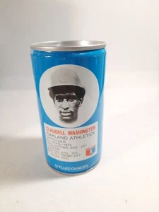 Vintage 70's Royal Crown RC Cola Can MLB Baseball CLAUDELL WASHINGTON OAKLAND A' - Picture 1 of 2
