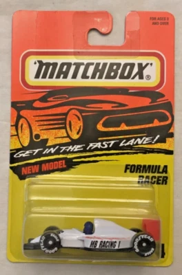 MATCHBOX / FORMULA RACER/White With Graphics / Vintage 1995/ Brand New Sealed - Image 1 of 4