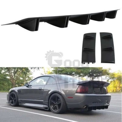 Диффузор плавник спойлер кромка разветвитель для заднего бампера автомобиля Ford Mustang 1999-2021 годов выпуска сделано в США - Изображение 1 из 4