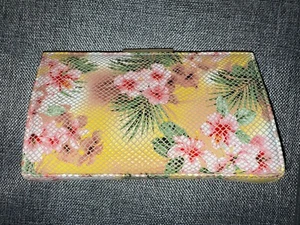 Bolso de Noche Van Dal Zinnia Clutch con Cadena Estampado Floral Tropical - Imagen 1 de 4