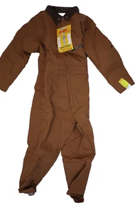 Vintage NOS Key Imperial Mens Brown Duck Insulated Keep Warm Coveralls XXL Reg - Picture 1 of 12