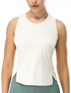 High Neck Workout Tank Tops for Women Quick Dry Gym Athletic Yoga Exercise Ru... - Picture 1 of 7