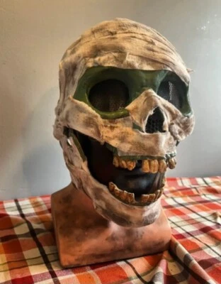 Custom Mummy Skull Mask With Moveable Jaw  - Image 1 of 4