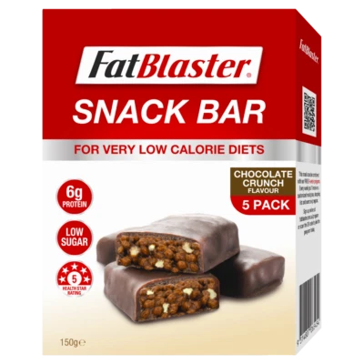 FatBlaster Very Low Calorie Diet Snack Bar 5 x 30g (150g) Chocolate Crunch VLCD - Image 1 of 4