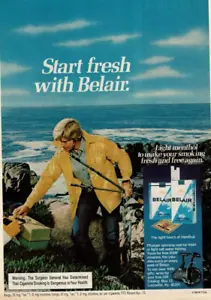 1975 Stampa Vintage Pubblicità Inizio Fresco con Belair Pescatore Ocean Tackle Box Onde - Foto 1 di 2
