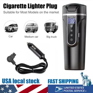 Hervidor de agua eléctrico portátil para coche de 500 ml 12 V/24 V mini caldera de agua taza de calefacción - Imagen 1 de 10