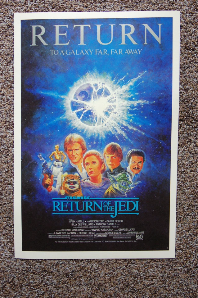 Return of the Jedi Movie poster Lobby Card #5 Mark Hamill - Harrison Ford  - Image 1 of 1
