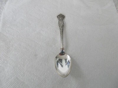 "Cuchara de recuerdo vintage ~~Coleccionable en Estados Unidos 6"" Illinois State~~INTERSTATE SIULVER CO" Foto 1 de 4