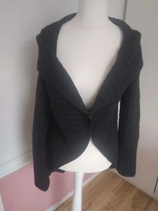 Dicke Strickjacke Rockgewitter Schwarz - Bild 1 von 5