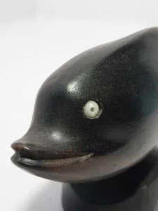 Ironwood Hand Carved Fish Dolphin Nautical Animal Figurine Statue Alii Woods - Picture 1 of 12