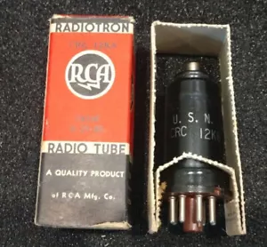 RCA RADIOTRON US NAVY CRC-12K8 TUBO ELETTRONICO WW2 VINTAGE - Foto 1 di 8