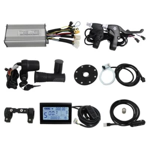 Ebike 36V/48V 500W/750W 25A Controller+LCD+Throttle+Brakes+PAS+Speed Sensor kit - Picture 1 of 14