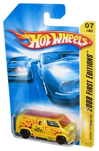 Hot Wheels 2008 New Models 07/40 Yellow Custom '77 Dodge Van Toy 7/172 - Picture 1 of 1