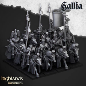 Royal Knights of Gallia - Highland Miniatures Tabletop Breton Medieval Knights