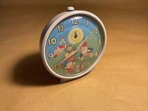 Vintage Smiths Noddy and Big Ears Alarm Clock 1950/60s Full Working Condition