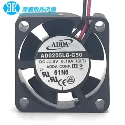 ADDA AD0205LB-G50 2510 DC5V 0.10A 2.5CM 2-Wire Dual Ball Bearing Cooling Fan - Image 1 of 4