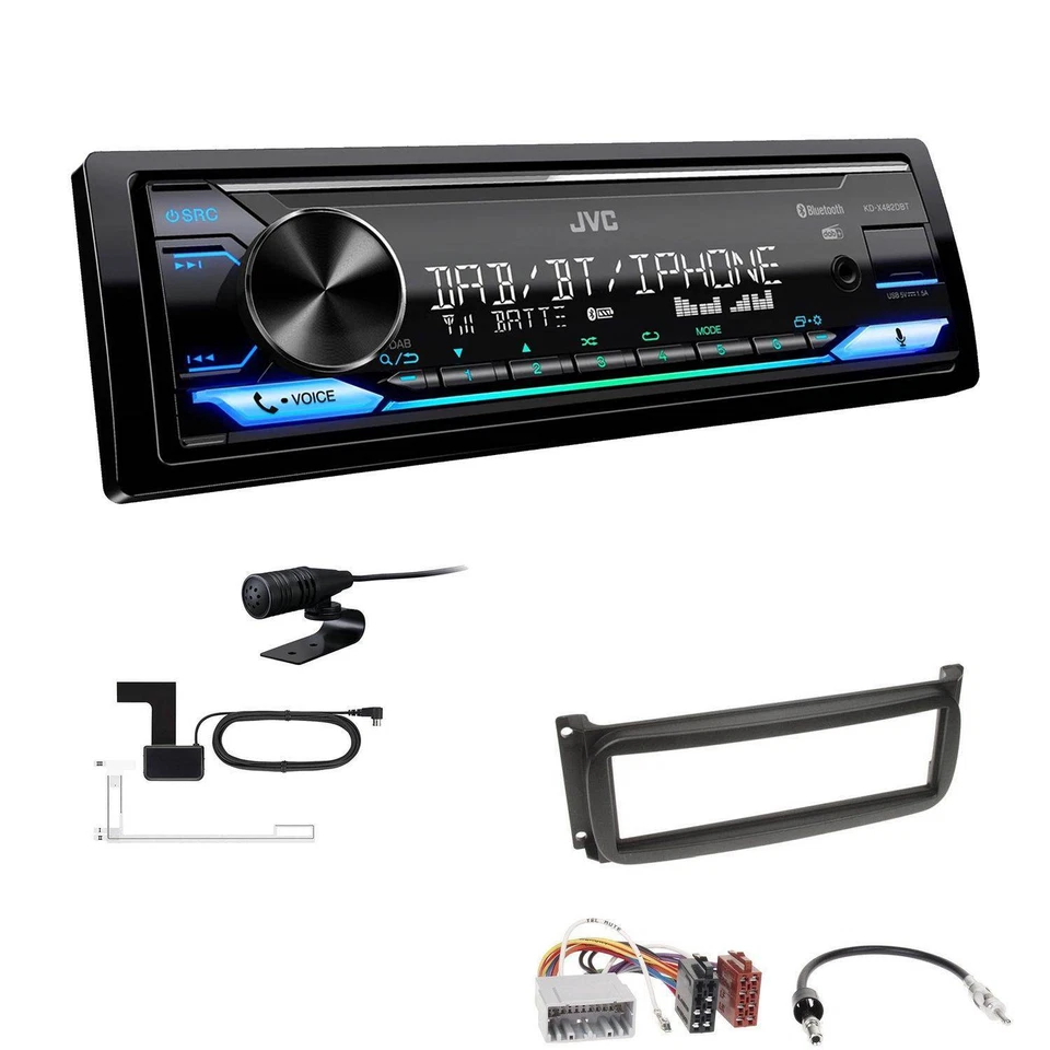 JVC Digital 1-DIN Autoradio DAB+ Bluetooth für Chrysler 300 M 2002-2004 - Bild 1 von 4
