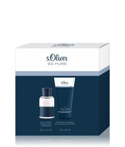 S.Oliver So Pure Men Set Eau de Toilette Spray Natural 30 ml + Gel y Champú 75 ml - Imagen 1 de 2