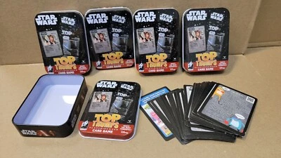 4 Sets TOP TRUMPS Star Wars Playing Card Game With Tin. New Sealed  - Image 1 of 4