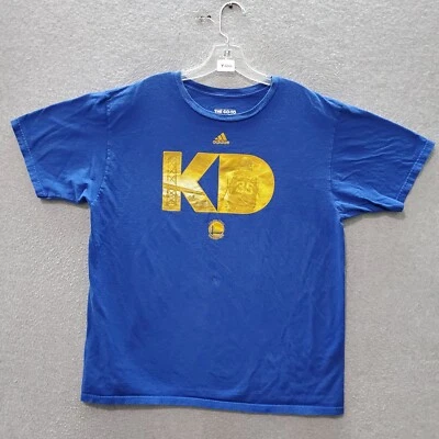 Camiseta Golden State Warriors Hombre XL Azul Kevin Durant KD Equipo Logo Camiseta LEER Foto 1 de 4