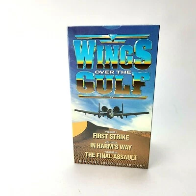 Wings Over the Gulf 3 Volume Set VHS VCR Tape War Planes Gulf War Aircraft - Image 1 of 4