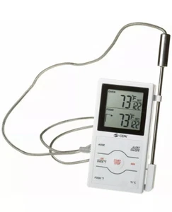Dual Sensing Probe Thermometer Timer Oven Meat Temperature Digital Kitchen Gift - Picture 1 of 5