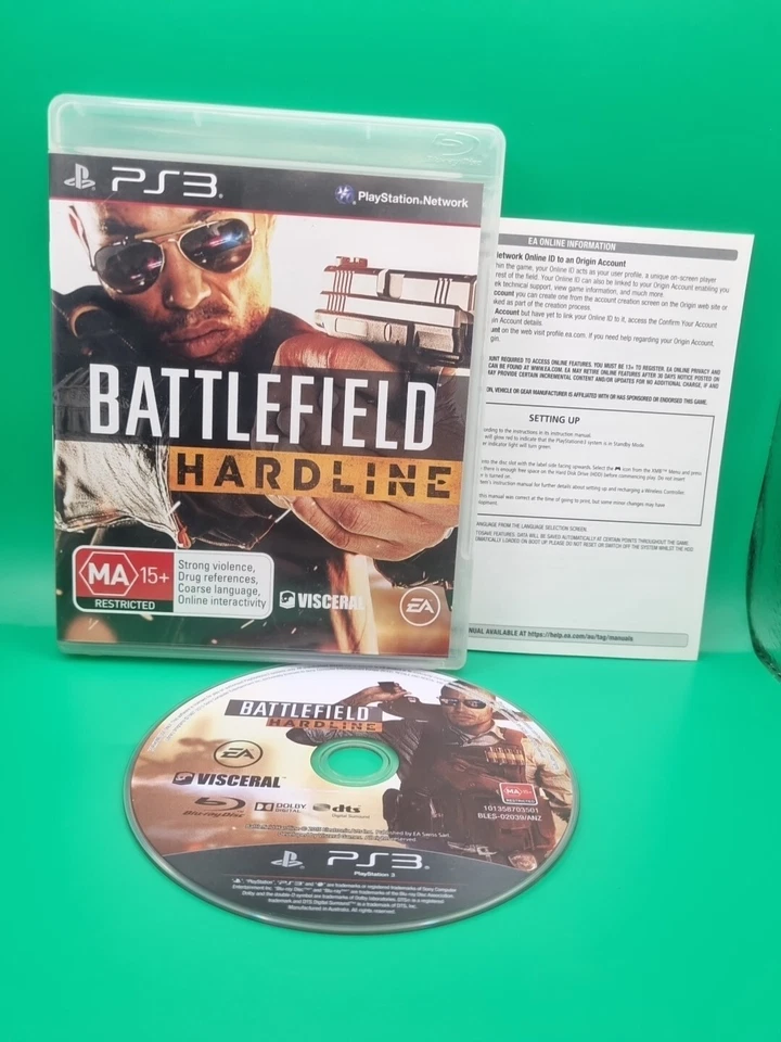 Battlefield Hardline (PlayStation 3) Complete W Manual - Very Good Condition - Image 1 of 3