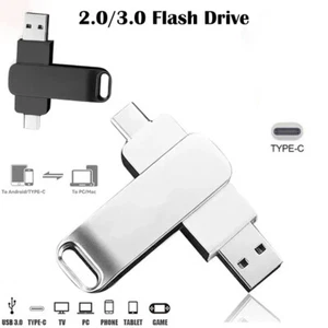 Type-c Interface Mobile Phone USB 2 in 1 USB Hub 2.0/3.0 Flash Drive Car - Photo 1/12