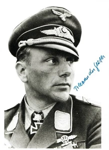 Alexander Glaser Signed 8x10 Photograph (d) WWII Knight Cross Recipient - Picture 1 of 1