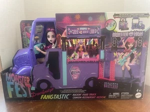 Monster High Monster Fest Draculaura Puppe und Fangtastic Rockin' Food Truck - Bild 1 von 9
