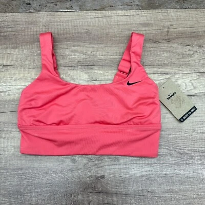 Camiseta de natación Nike Midkini para mujer talla S rosa cuello redondo correa ancha nueva con etiquetas Foto 1 de 4