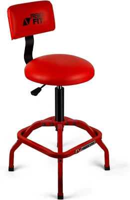 Shop Stool with Backrest, Mechanic Garage Stool for Workshop, Adjustable Stool C - Image 1 of 4