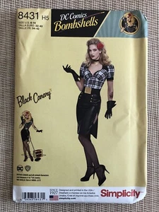 Simplicity  #8431 - DC Comics Bombshells Black Canary  Pattern Size 6 - 14 UCFF - Picture 1 of 2