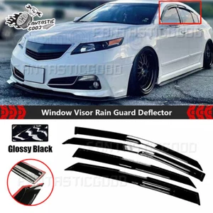 Para Acura TL Sedán 2009-2014 JMD Mugen Estilo Ventana Visera Protectores de Lluvia Deflectores - Imagen 1 de 7
