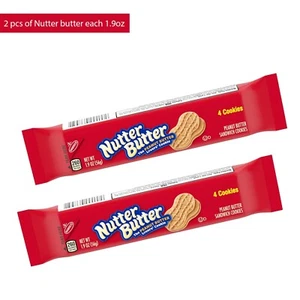 Nutter Butter Peanut Butter Sandwich Cookies for Snack Time, Multiple 1.9 Oz Per - Picture 1 of 48