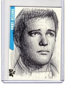 SKETCH Unstoppable Cards The Saint (2017) - Andy Fry Case Topper sketch card - Picture 1 of 2