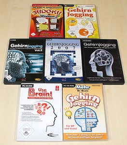 7 PC SPIELE SAMMLUNG GEHIRNJOGGING DR BRAIN COACH LOGIK TRAINER GEHIRN DENKEN 3 - Bild 1 von 2