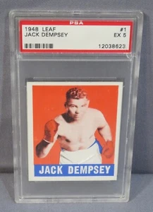 Leaf 1948 ""Jack Dempsey"" #1 PSA 5 EX boxeo gran campeón peso pesado - Imagen 1 de 4