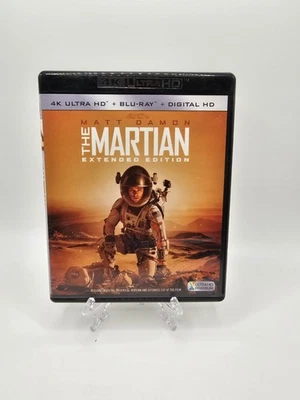 The Martian Extended Edition 4K UHD Blu-ray 3-Disc Matt Damon 2015 Movie Film - Image 1 of 4