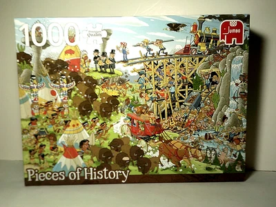 Quebra-cabeça Jumbo The Wild West Pieces of History 1000 peças EXCELENTE estado HTF - Imagem 1 de 4