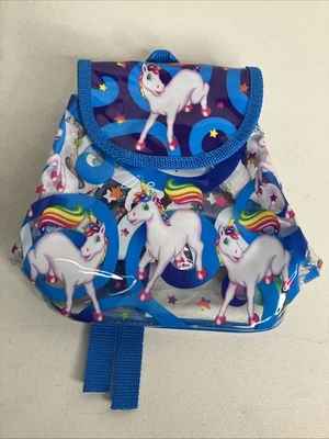 Mini Mochila Bolso Lisa Frank Unicornio Celestial Arco Iris Niños Vintage Raro Años 90 Foto 1 de 4