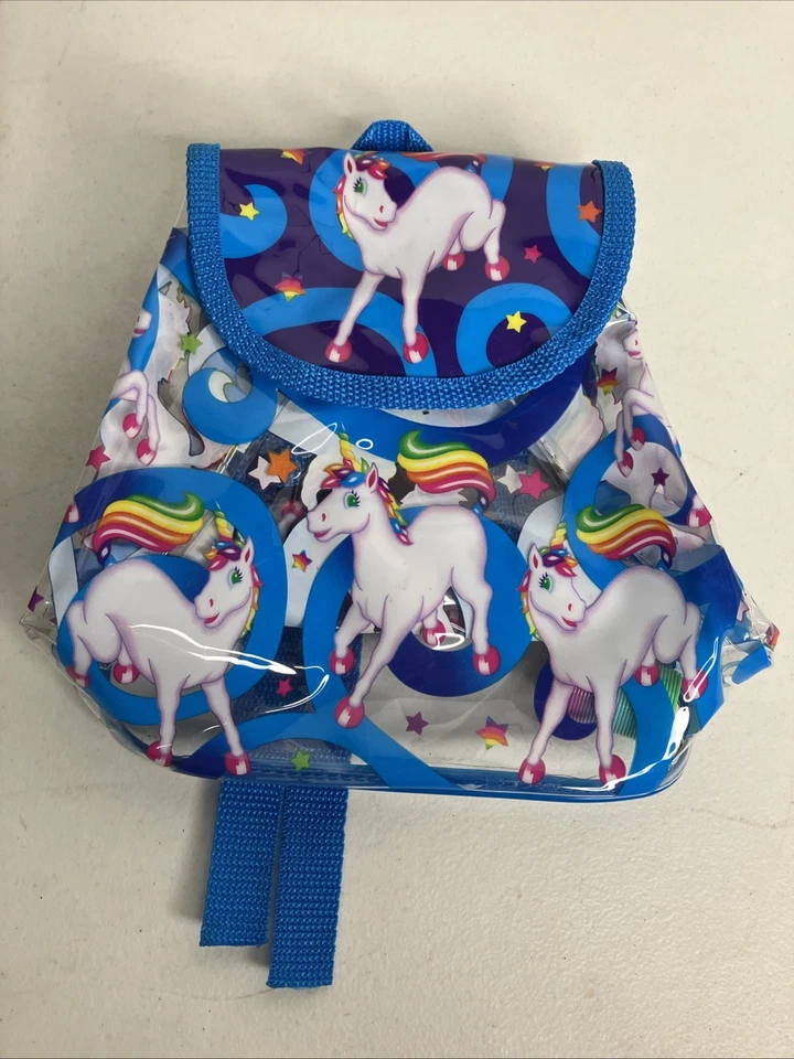Mini Mochila Bolso Lisa Frank Unicornio Celestial Arco Iris Niños Vintage Raro Años 90 Foto 1 de 4